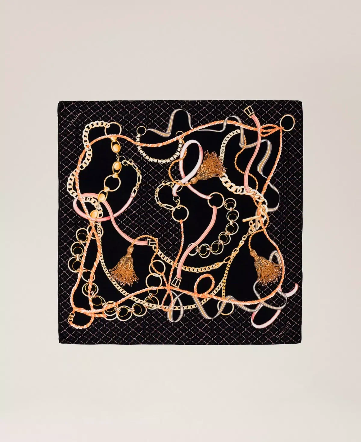 Twinset pañuelo con estampado de cadenas - Imagen 3