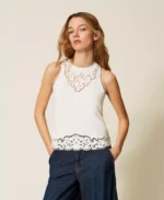 Twinset top con bordado con incrustaciones - Imagen 2