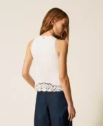 Twinset top con bordado con incrustaciones - Imagen 4