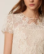 Twinset blusa de muselina con bordado - Imagen 4
