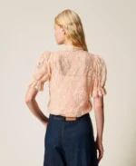 Twinset camisa de encaje con lazo - Imagen 3
