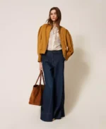 Twinset vaqueros palazzo con costuras - Imagen 5