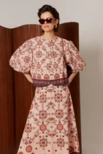 Coosy blusa Mosaico rosa