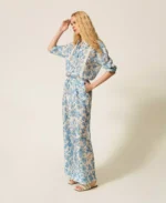 Twinset pantalon palazzo de flores - Imagen 2