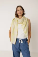 Indi&Cold pañuelo cuadro vichy wasabi