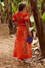 Coosy vestido Narella rojo - Imagen 3