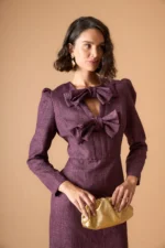 Coosy vestido Yetta berenjena - Imagen 4