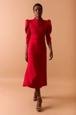 Coosy vestido romana rojo